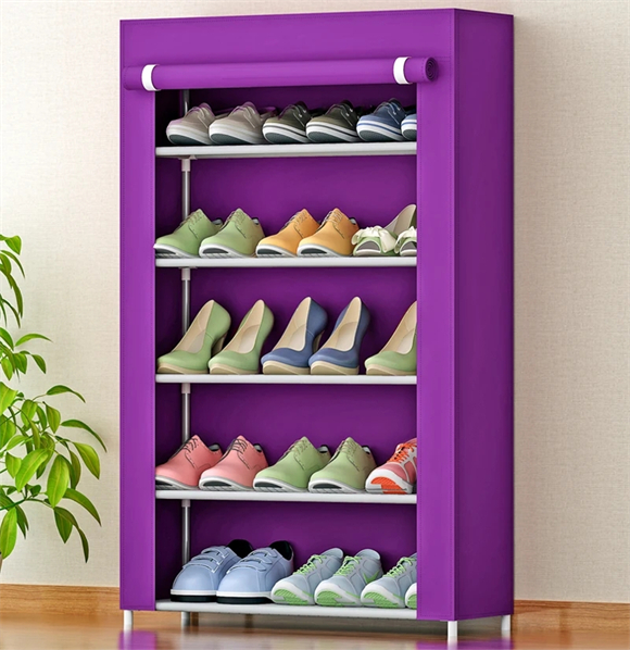Shoe rack with cover